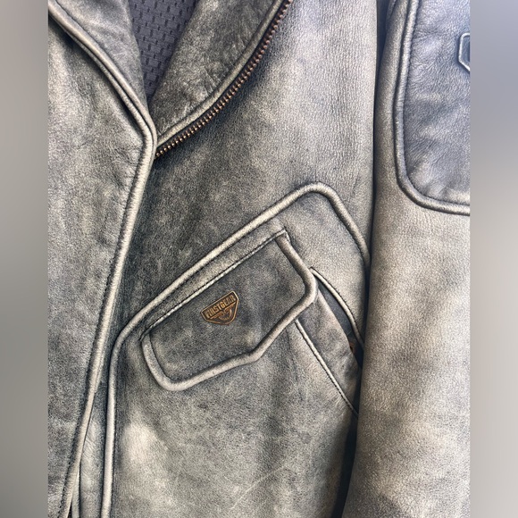 FirstGear Hein Gericke Motorcycle Biker Leather Jacket Mens Med - Picture 5 of 16